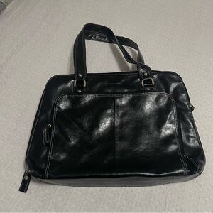 Samsonite Black Leather Laptop‎ Briefcase Tote